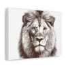 Satin Canvas, Stretched Lion - Image 38