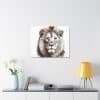 Satin Canvas, Stretched Lion - Image 47